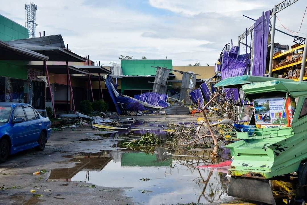 Flooded area in Cebu after the Typhoon